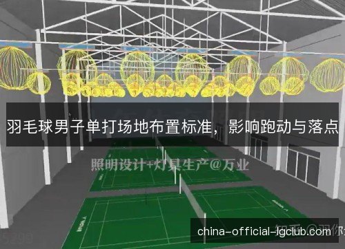 羽毛球男子单打场地布置标准，影响跑动与落点